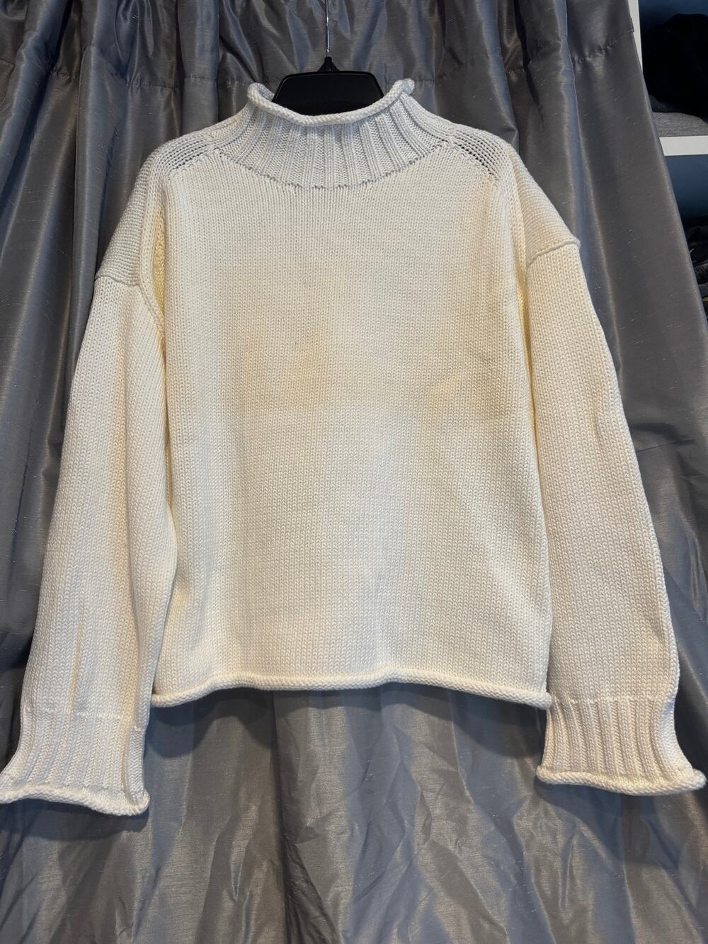 J Crew Rollneck Sweater Cream NWT XXS
